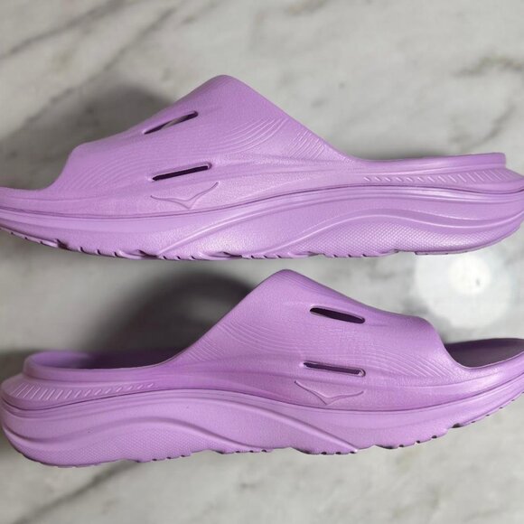 HOKA ONE - Ora Recovery Slide 3 Sandal - Violet Bloom - Sz M14 / W16 | NWOB - Picture 7 of 10